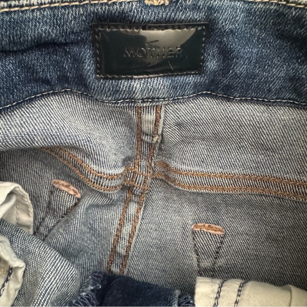 MOTHER The Looker Ankle Fray Jeans In Satisfaction Guaranteed Size 24 - Picture 5 of 8